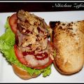 Bocata de Cerdo asado con salsa Barbacoa