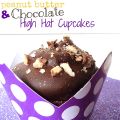 Peanut Butter and Chocolate high-hat cupcakes