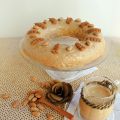 Rosca de almendra con glaseado de toffee - creme