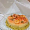 Pastel de salmón y espárragos con langostinos y[...]
