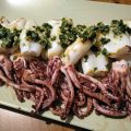 Chipirones a la plancha con ajo y perejil
