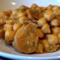Garbanzos con champiñones