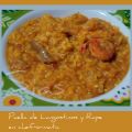 Paella con langostinos y rape Chef-o-Matic