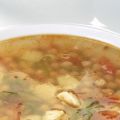 Sopa de garbanzos con bacalao