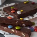 Turrón de chocolate con Lacasitos