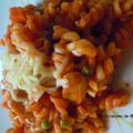 Espirales con gambas