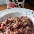 Arroz con alubias rojas