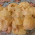 Coliflor con bechamel de jamón y queso