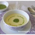 Crema de calabacín con pesto