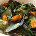 Mejillones con salsa de limón