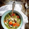 Sopa de verduras y arroz