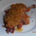 Confit de pato con salsa de naranja