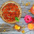 Tarta de calabaza, nueces y pasas