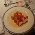 Canelones de verduras con queso de cabra,[...]