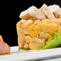 Garbanzos con escabeche de pavo