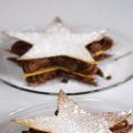 Estrellas de hojaldre rellenas de chocolate