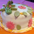 Tarta fondant con dulce de leche