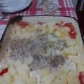 Peceto a la leche con vegetales