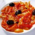 “Esgarraet” de bacalao con vinagreta de tomate
