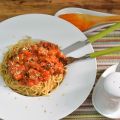 ESPAGUETIS INTEGRAL CON VERDURAS