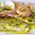 RODABALLO CON ALMEJAS Y GAMBAS AL VAPOR