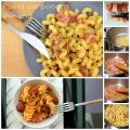 Pasta carbonara en versión mínima