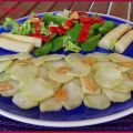 Carpaccio de tallo de brócoli