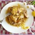 Pollo al limón (no chino).