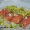 Rollitos de salmón ahumado rellenos