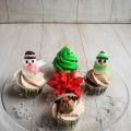 Mini-cupcakes de jengibre navideños!!
