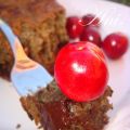 Bizcocho de cerezas con chocolate
