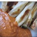 Calçots con salsa romesco