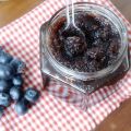Mermelada de arándanos con té verde