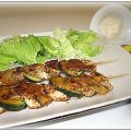 BROCHETAS DE POLLO Y PIÑA