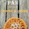 Pan relleno de jamon y queso
