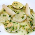 Medallones de bacalao fresco en salsa verde