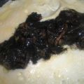 Tortilla de chipirones en su tinta