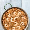 Arroz de langostinos y sepia con su salsa