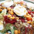 ensalada con lentejas y queso de cabra /[...]