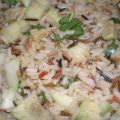 Mezcla de tres arroces con pepino, aguacate y[...]