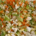 Sopa con menestra de verduras