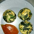Bolitas de espinacas y queso al horno