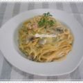 ESPAGUETTIS CON NATA Y JAMÓN DE PAVO THERMOMIX