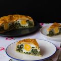 Tarta pascualina de espinacas, ricotta y huevos