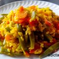 Arroz al curry con verduras en Olla GM