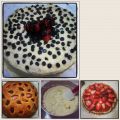 Tarta de vainilla y fresas