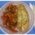 Filete de panga en papillote con verduras