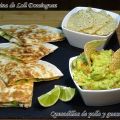 Quesadillas de pollo y guacamole súper fácil