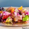 Ensalada de caballa seca y frutas (Plato I)