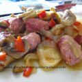 Salteado de Verduras con Salchichas y Premio